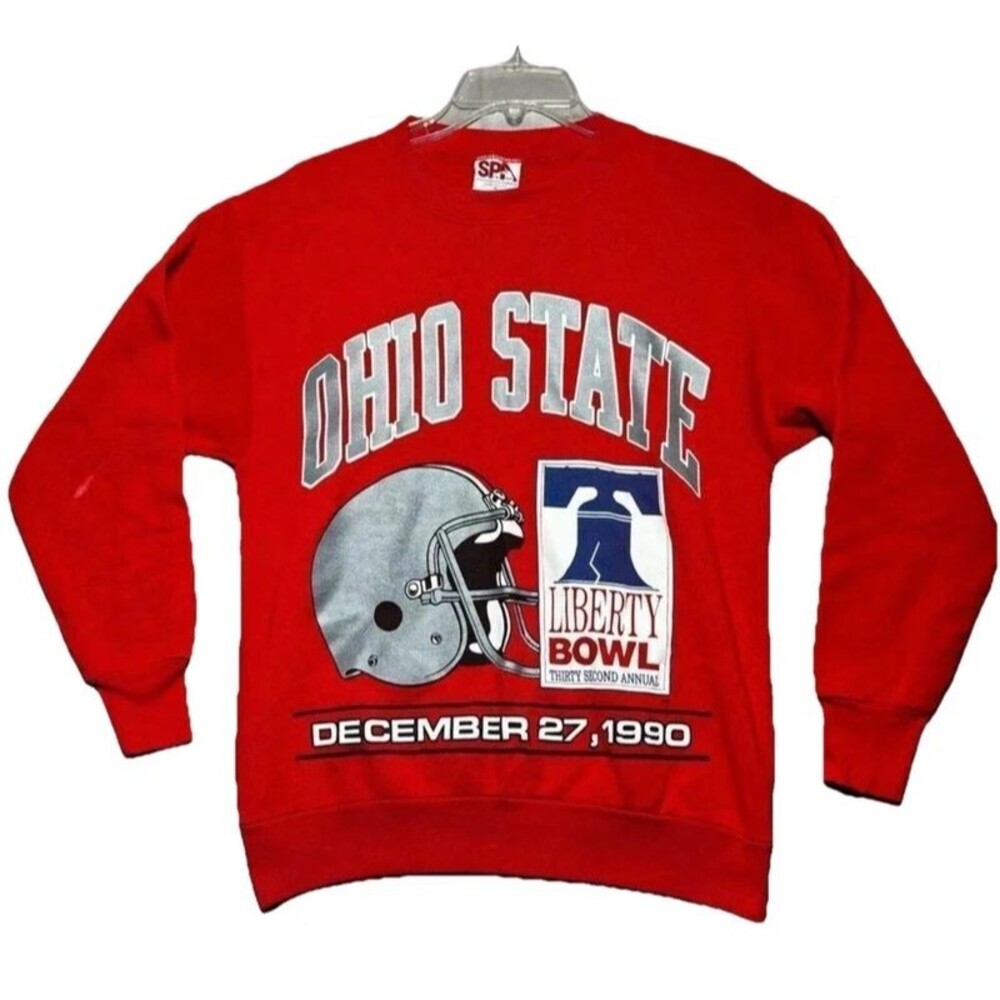 Vintage 1990 Ohio State Buckeyes Liberty Bowl Sweatshirt Medium Crewneck